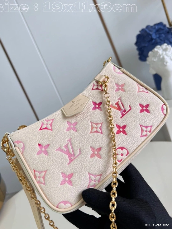 AAA Pruses Bags POUCH LOUIS STRAP ON VUITTON EASY 0820